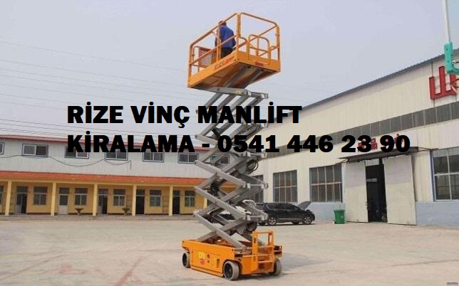 Rizede vinç manlift kiralama